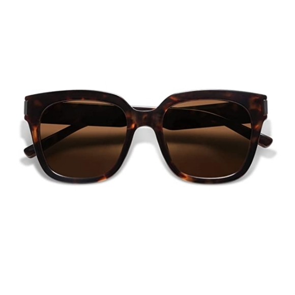 💫Tortoise Brown Classic Polarized Sunglasses for Women Men Trendy Square - Picture 3 of 4